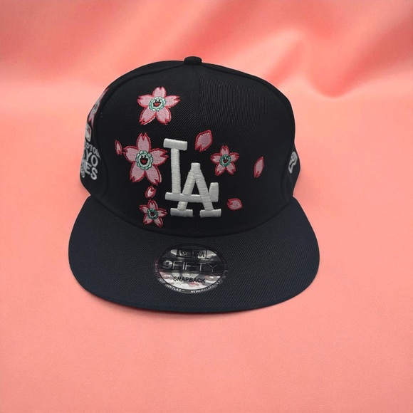 Takashi Murakami x Dodgers MLB World Tour Tokyo Series Snapback Hat - Picture 1 of 7